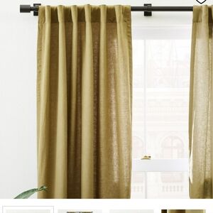 West Elm 100% Linen Curtains (2)